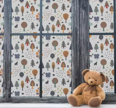 Forest window decal - TenStickers