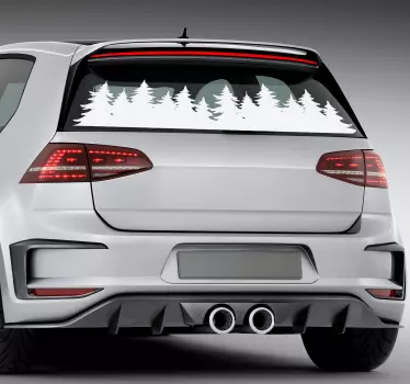 Forests tree car decal - TenStickers