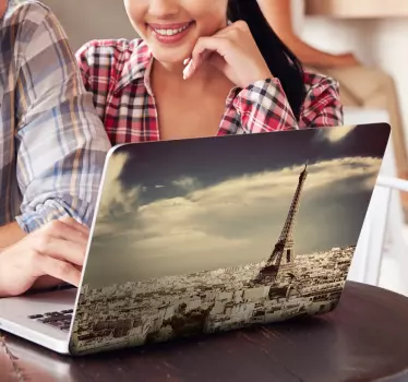 Paris photo Laptop Skin - TenStickers