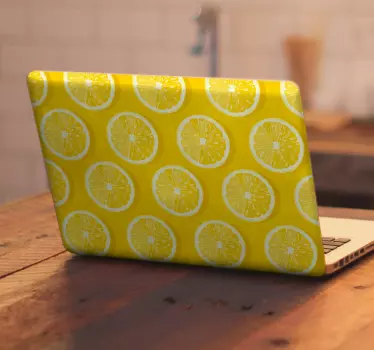 Fresh lemon pattern laptop skin - TenStickers