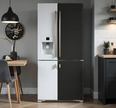 Full black fridge sticker - TenStickers