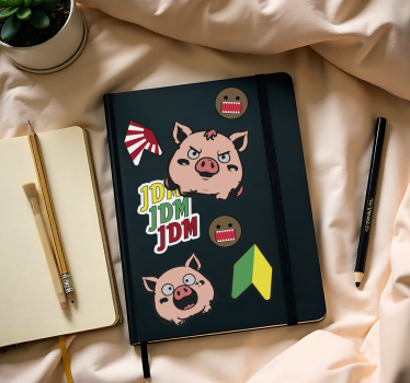 Funny notebook set educational wall sticker - TenStickers