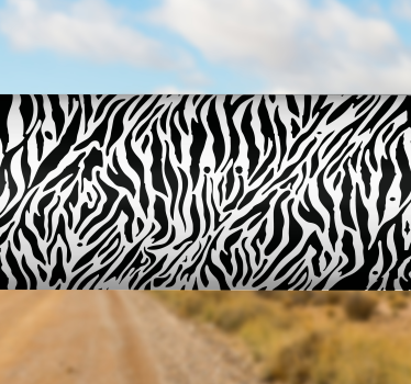 Funny zebra pattern  bike decal - TenStickers