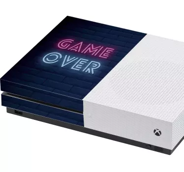 Game over neon sign xbox sticker - TenStickers