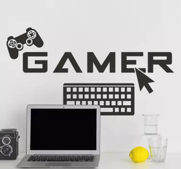 Gamer video game wall sticker - TenStickers