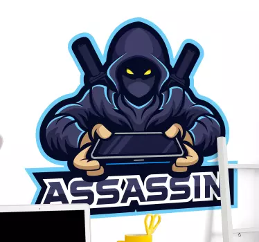 Gaming assassin video game wall sticker - TenStickers