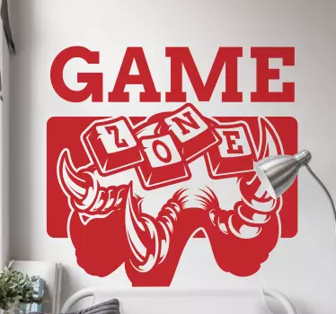 Gaming zone video game wall decal - TenStickers