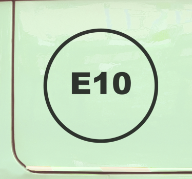 Gasoline E10 Car Decal - TenStickers