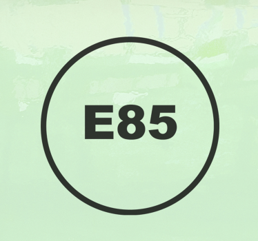 Gasoline E85 Car Decal - TenStickers
