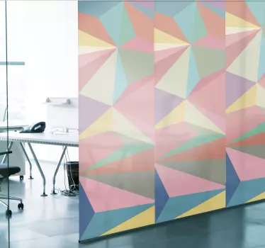 Geometric office window film window decal - TenStickers