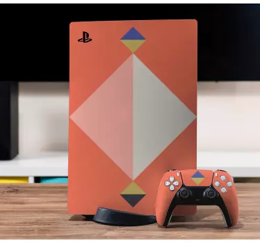 Geometric pattern art Playstation 5 decal - TenStickers