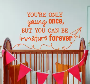 Germaine Greer Young Quote Sticker - TenStickers
