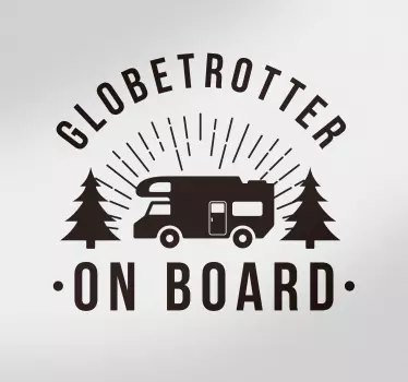Globetrotter on Board Vehicle Sticker - TenStickers