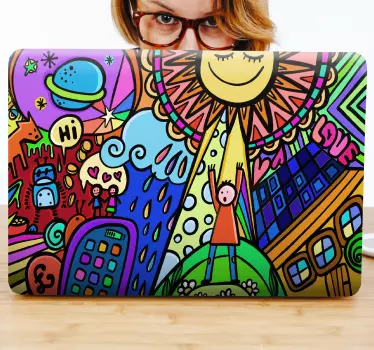 Graffiti art the enfant terrible laptop stickers - TenStickers
