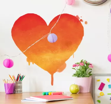 Graffiti Heart Home Wall Sticker - TenStickers