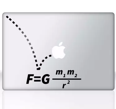 Gravity Equation MacBook Sticker - TenStickers