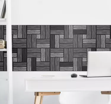 Gray irregular pattern border decal - TenStickers