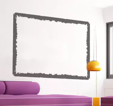 Grunge Frame Sticker - TenStickers