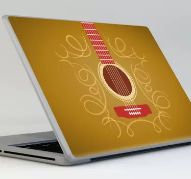Guitar Art Design laptop skin - TenStickers