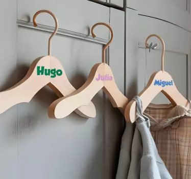 hanger kiddies style custom sticker - TenStickers