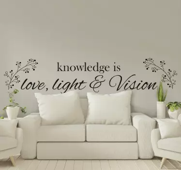 Helen Keller Love quote decal - TenStickers