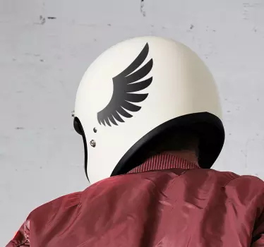 Helmet Wings motorcycle decal - TenStickers
