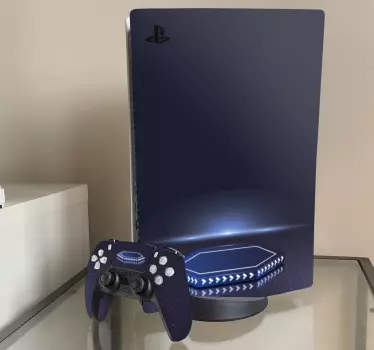 Hexagonal podium futuristic Playstation 5 decal - TenStickers
