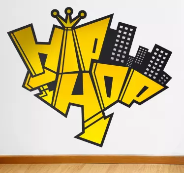 Hip Hop Colour Wall Sticker - TenStickers