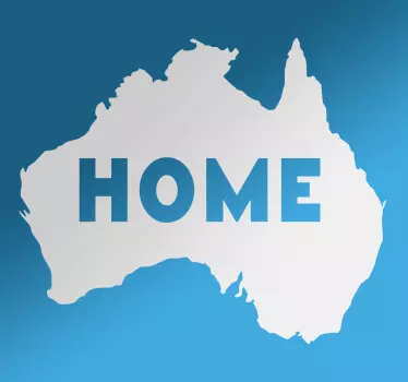 Home Australia map Car Decal - TenStickers