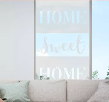 Home Sweet Home original window decal - TenStickers