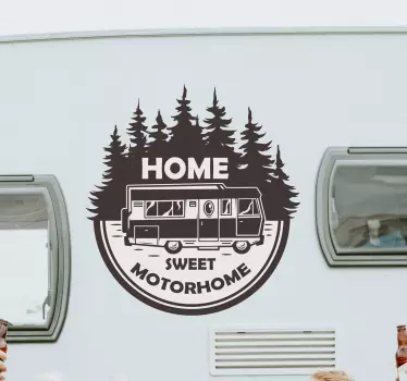 Home sweet motorhome Caravan decals - TenStickers