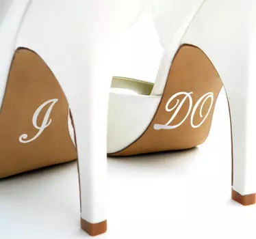 I do shoes wedding vinyl sticker - TenStickers
