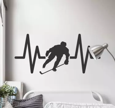 Ice Hockey Pulse sports wall sticker - TenStickers