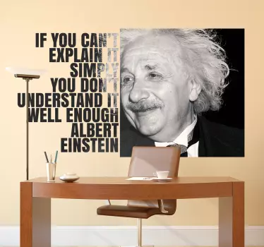 IF YOU CAN'T EXPLAIN SIMPLY quote sticker - TenStickers