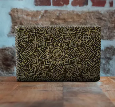 Indian style pattern laptop stickers - TenStickers