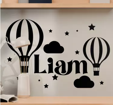 Custom monocolour balloons wall sticker for kids - TenStickers