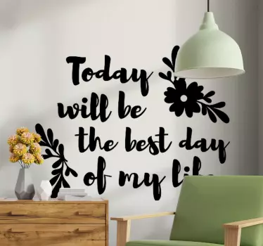 Inspirational life quote quote sticker - TenStickers