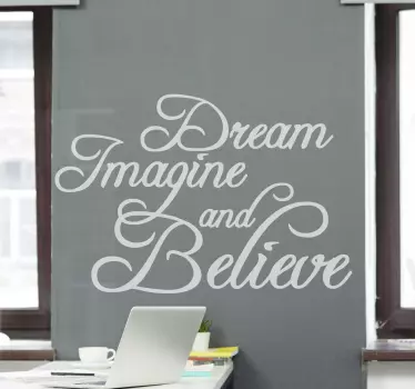 Inspirational phrase art quote sticker - TenStickers