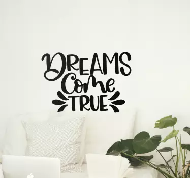 Inspirational quote design quote sticker - TenStickers