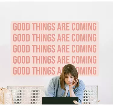 Inspire your day quote sticker - TenStickers