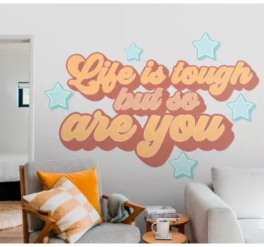 Inspiring affirmation quote quote sticker - TenStickers
