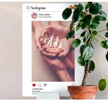 Instagram feed Custom Sticker - TenStickers
