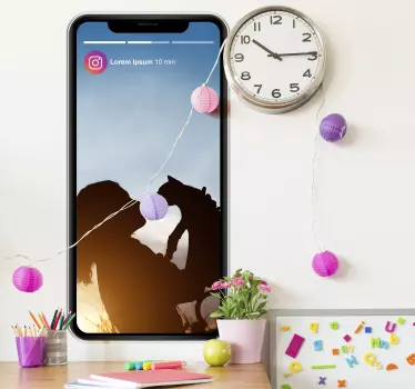 Instagram Story with Photo Personalised Sticker - TenStickers