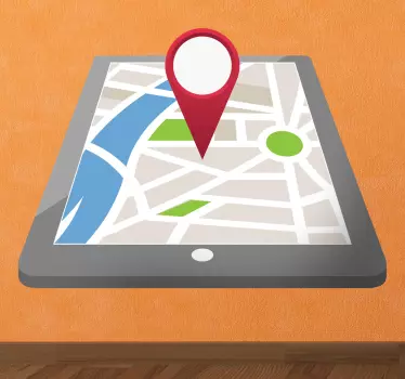 Ipad Map Sticker - TenStickers
