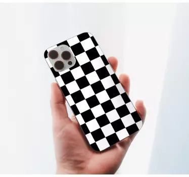 Iphone sticker checkerboard design - TenStickers