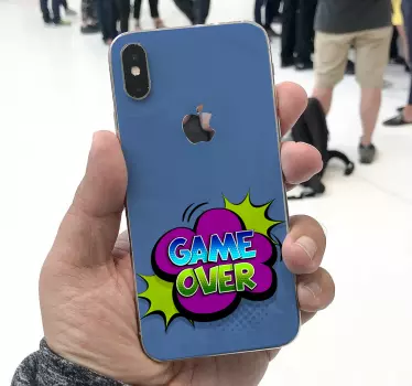 Iphone sticker game over graphic - TenStickers