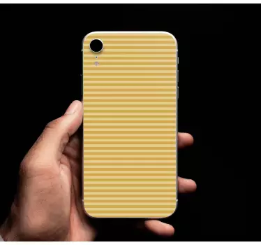 Iphone sticker in yellow striped style - TenStickers