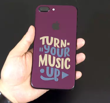 Iphone sticker music vibration notification - TenStickers