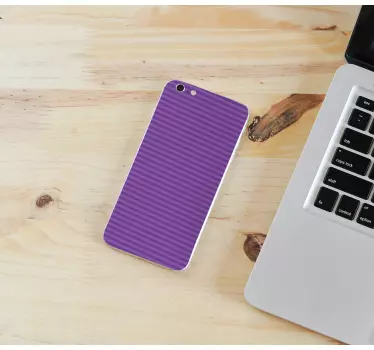 Iphone sticker ribbed purple skin - TenStickers