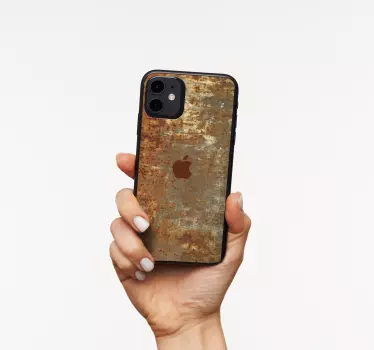 Iphone sticker rustic texture cover - TenStickers